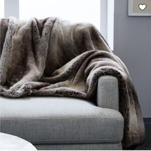 West Elm Faux Fur Throw - Never Used